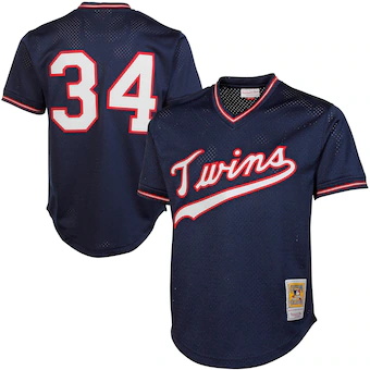 mens mitchell and ness kirby puckett navy minnesota twins 1